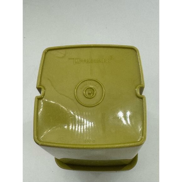 Tupperware Vintage Pickle Keeper Green Complete 3 Piece Set Lid Tray - Picture 6 of 6